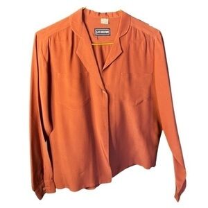 Vintage JP Silver Blouse - Size 8